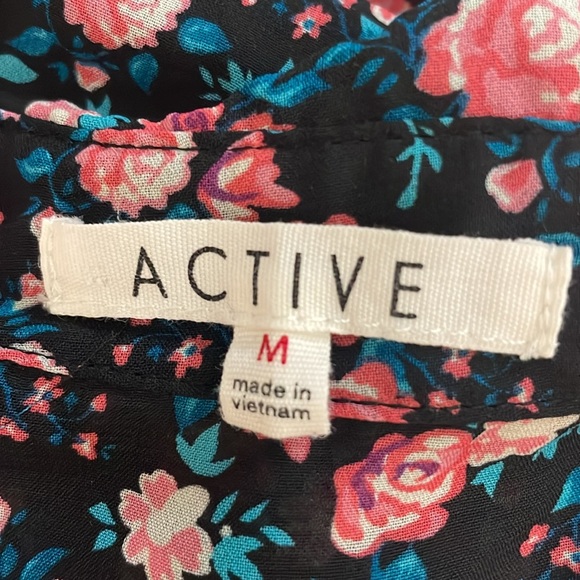 Active Floral Print Blouse Perfect Shirt - Picture 8 of 13